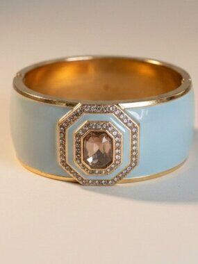 Hinged Large Bangle Cuff Bracelet